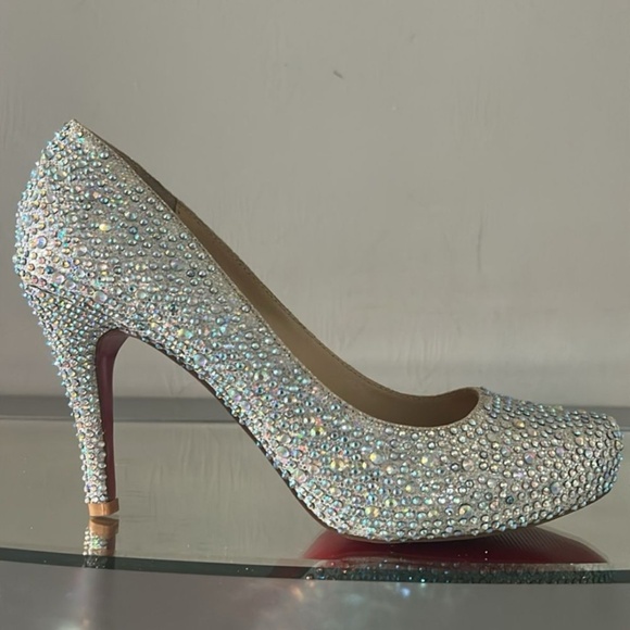 Aurora Boreale Crystal red bottoms high heels Size 40 (US 9) - Picture 8 of 12